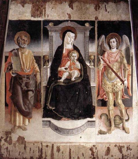  Madonna Enthroned with the Infant Christ, St Peter and St Michael